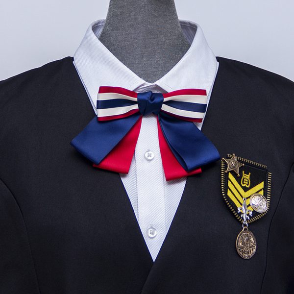 Satin Silk Bow Tie Flower Women's Uniform Bow Tie Korean Girls' Accessories Bow Tie - Image 7