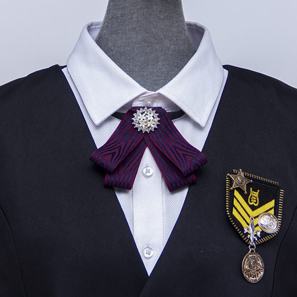 Bow Tie Women's Diamond Bow Tie Uniform Accessories Street Shooting Girls' Shirt With Lovely Style Bow Tie - Image 14