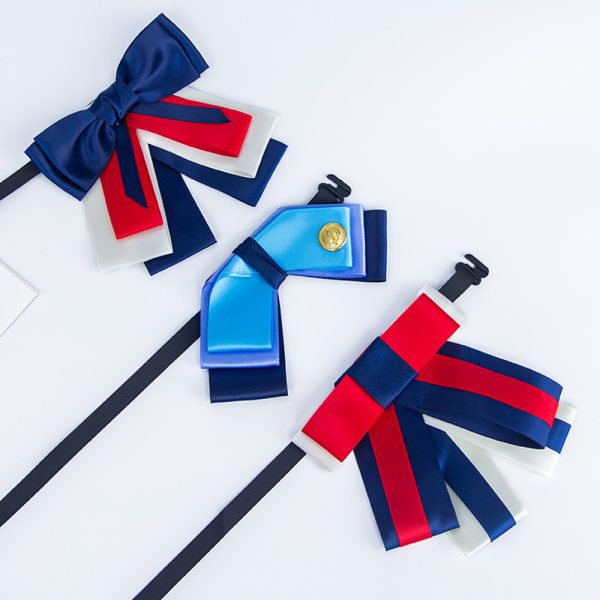 Satin Silk Bow Tie Flower Women's Uniform Bow Tie Korean Girls' Accessories Bow Tie - Image 2