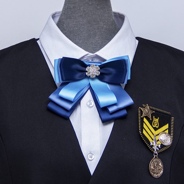 Bow Tie Women's Diamond Bow Tie Uniform Accessories Street Shooting Girls' Shirt With Lovely Style Bow Tie - Image 12