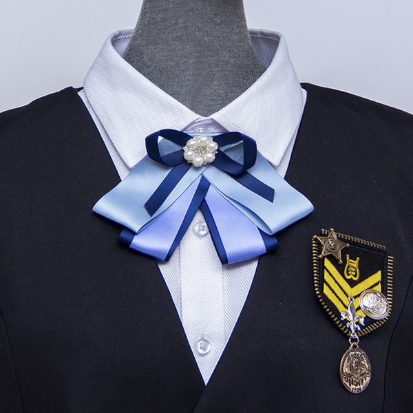 Bow Tie Women's Diamond Bow Tie Uniform Accessories Street Shooting Girls' Shirt With Lovely Style Bow Tie - Image 8